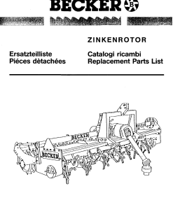 Becker Zinkenrotor Parts manual catalog PDF Download