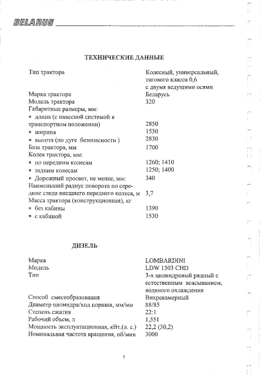 Belarus 320.4 Parts manual catalog PDF Download