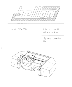 Bellon DF4000 Parts manual catalog PDF Download