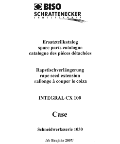 Biso CX_100_for_Case_after_2007 Parts manual catalog PDF Download