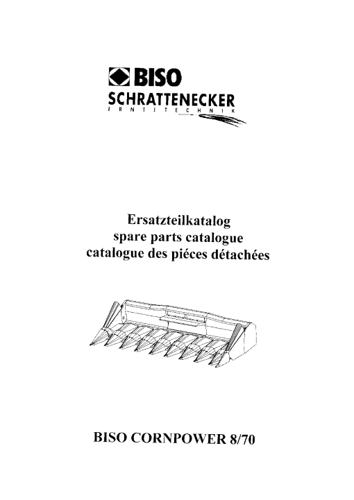 Biso Cornpower_8_70 Parts manual catalog PDF Download
