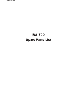 Bogballe BS700 Parts manual catalog PDF Download