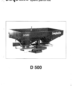 Bogballe D500 Parts manual catalog PDF Download