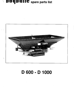 Bogballe D600_D1000 Parts manual catalog PDF Download
