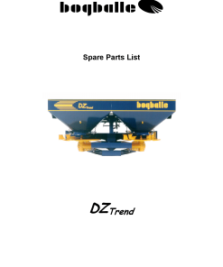 Bogballe DZ_Trend Parts manual catalog PDF Download