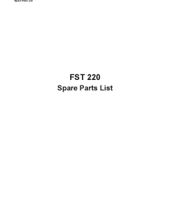 Bogballe FST220 Parts manual catalog PDF Download
