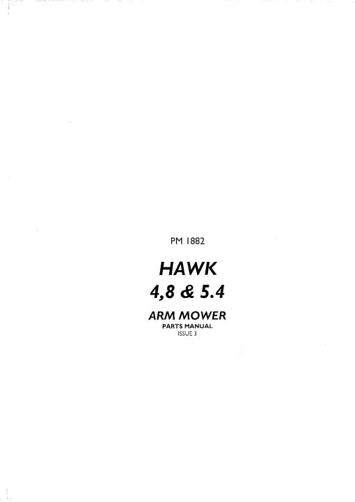 Bomford Hawk_4.8_5.4 Parts manual catalog PDF Download
