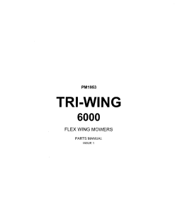 Bomford Tri-Wing_6000 Parts manual catalog PDF Download