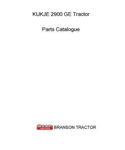 Branson 2900 GE Parts manual catalog PDF Download