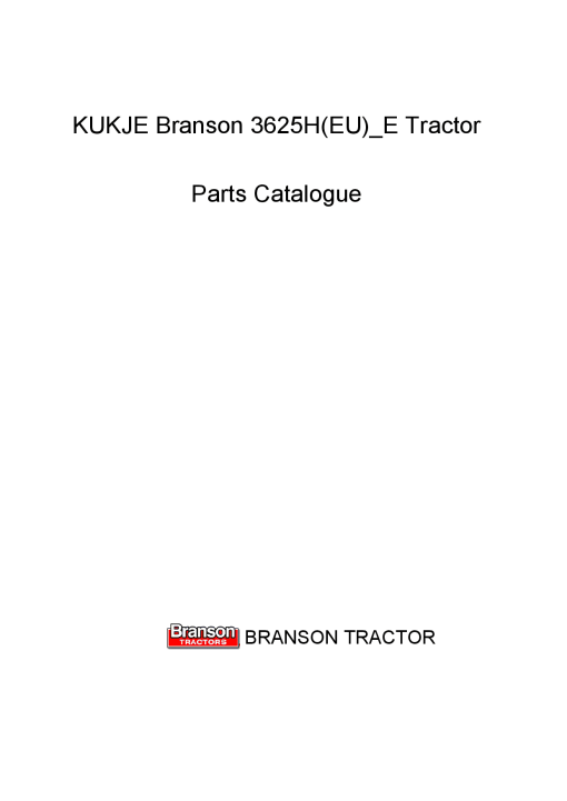 Branson 3625H Parts manual catalog PDF Download