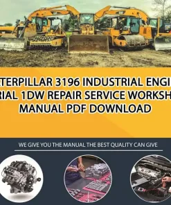 Caterpillar 3196 Industrial Engine Serial 1DW Repair Service Workshop Manual PDF Download