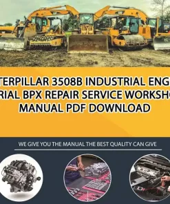 Caterpillar 3508B Industrial Engine Serial BPX Repair Service Workshop Manual PDF Download