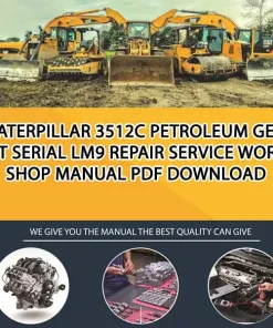 Caterpillar 3512C Petroleum Gen Set Serial LM9 Repair Service Workshop Manual PDF Download