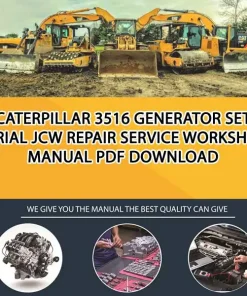 Caterpillar 3516 Generator Set Serial JCW Repair Service Workshop Manual PDF Download