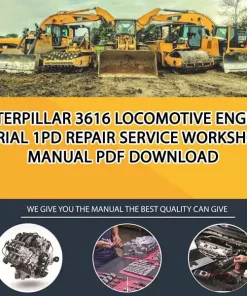 Caterpillar 3616 Locomotive Engine Serial 1PD Repair Service Workshop Manual PDF Download
