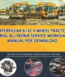 Caterpillar 613C Ii Wheel Tractor Serial 8LJ Repair Service Workshop Manual PDF Download