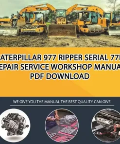 Caterpillar 977 Ripper Serial 77H Repair Service Workshop Manual PDF Download