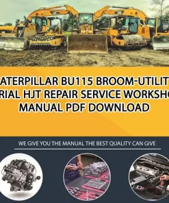 Caterpillar Bu115 Broom-Utility Serial HJT Repair Service Workshop Manual PDF Download