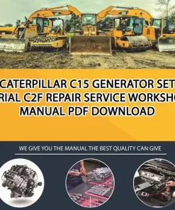 Caterpillar C15 Generator Set Serial C2F Repair Service Workshop Manual PDF Download