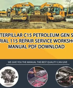 Caterpillar C15 Petroleum Gen Set Serial 115 Repair Service Workshop Manual PDF Download