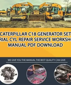 Caterpillar C18 Generator Set Serial CYL Repair Service Workshop Manual PDF Download