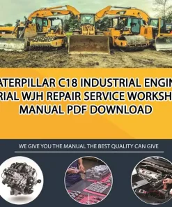 Caterpillar C18 Industrial Engine Serial WJH Repair Service Workshop Manual PDF Download
