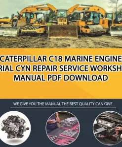 Caterpillar C18 Marine Engine Serial CYN Repair Service Workshop Manual PDF Download