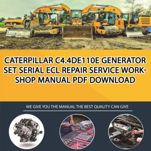 Caterpillar C4.4De110E Generator Set Serial ECL Repair Service Workshop Manual PDF Download
