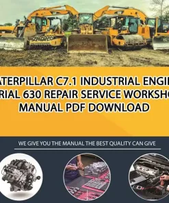 Caterpillar C7.1 Industrial Engine Serial 630 Repair Service Workshop Manual PDF Download
