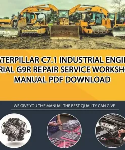 Caterpillar C7.1 Industrial Engine Serial G9R Repair Service Workshop Manual PDF Download
