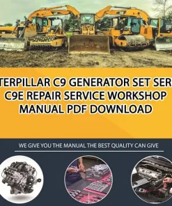 Caterpillar C9 Generator Set Serial C9E Repair Service Workshop Manual PDF Download