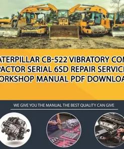 Caterpillar Cb-522 Vibratory Compactor Serial 6SD Repair Service Workshop Manual PDF Download