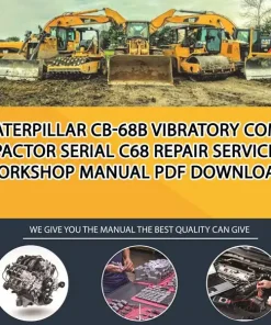 Caterpillar Cb-68B Vibratory Compactor Serial C68 Repair Service Workshop Manual PDF Download