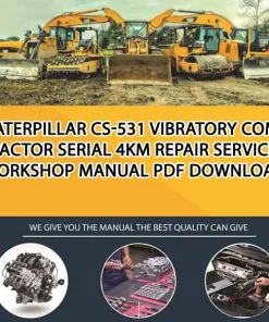 Caterpillar Cs-531 Vibratory Compactor Serial 4KM Repair Service Workshop Manual PDF Download