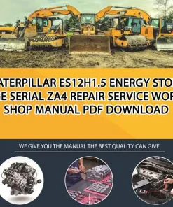 Caterpillar Es12H1.5 Energy Storage Serial ZA4 Repair Service Workshop Manual PDF Download