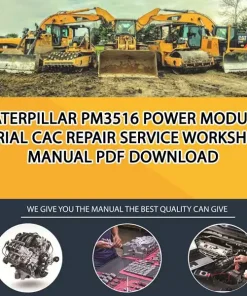 Caterpillar Pm3516 Power Module Serial CAC Repair Service Workshop Manual PDF Download
