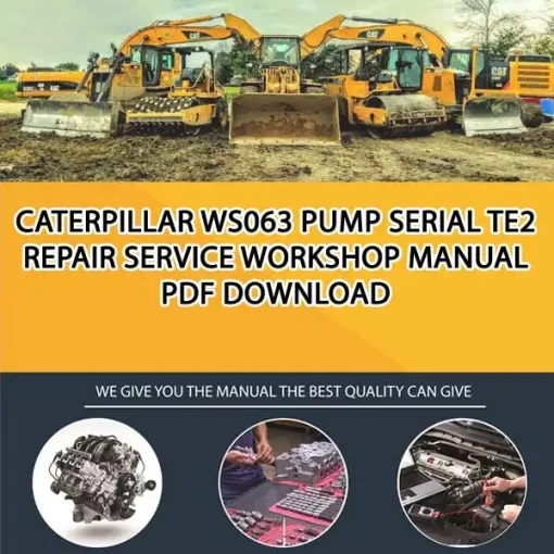 Caterpillar Ws063 Pump Serial TE2 Repair Service Workshop Manual PDF Download