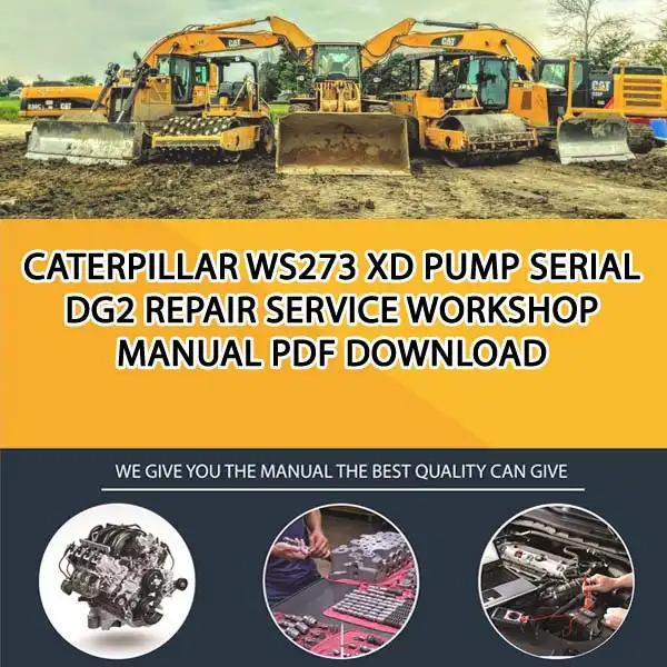 Caterpillar Ws273 Xd Pump Serial DG2 Repair Service Workshop Manual PDF Download