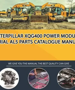 Caterpillar Xqg400 Power Module Serial AL5 Parts Catalogue Manual