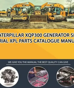Caterpillar Xqp300 Generator Set Serial XPL Parts Catalogue Manual