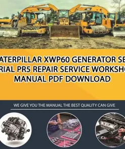 Caterpillar Xwp60 Generator Set Serial PR5 Repair Service Workshop Manual PDF Download