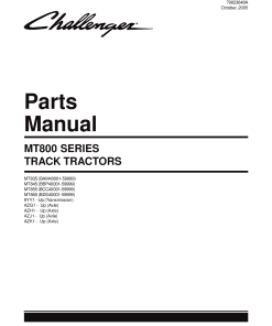 Challenger MT800_Series_Track Parts manual catalog PDF Download