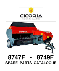 Cicoria 8747F_8749F Parts manual catalog PDF Download