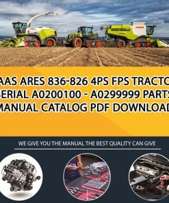 Claas Ares 836-826 4Ps Fps Tractors Serial A0200100 - A0299999 Parts Manual Catalog Pdf Download