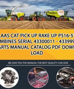 Claas Cat Pick Up Rake Up P516-514 Combines Serial 43300011 - 43399999 Parts Manual Catalog Pdf Download