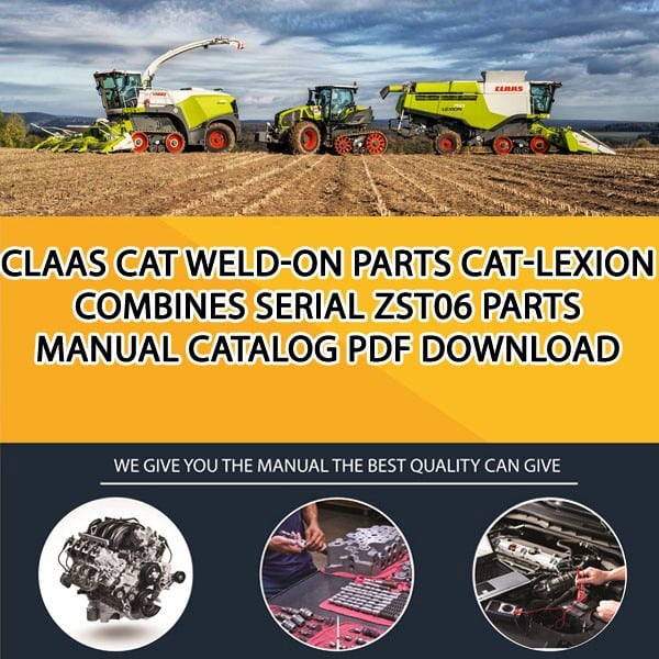 Claas Cat Weld-On Parts Cat-Lexion Combines Serial Zst06 Parts Manual Catalog Pdf Download
