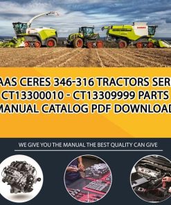 Claas Ceres 346-316 Tractors Serial Ct13300010 - Ct13309999 Parts Manual Catalog Pdf Download