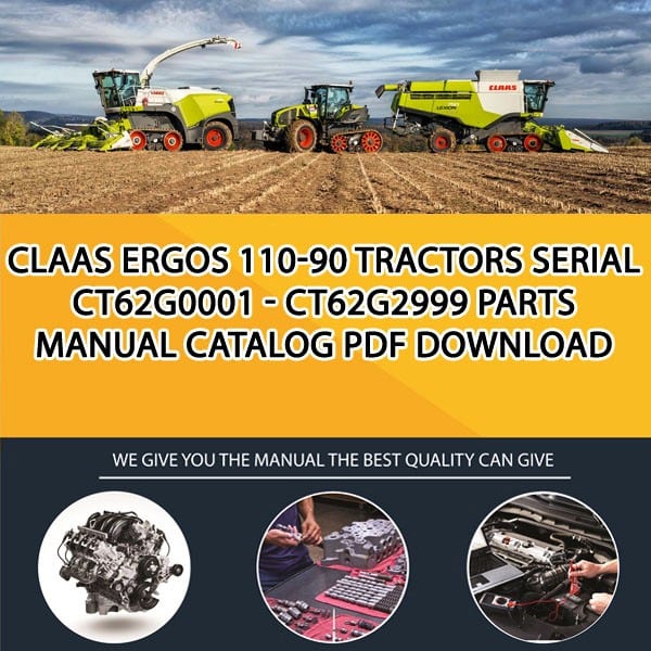 Claas Ergos 110-90 Tractors Serial Ct62G0001 - Ct62G2999 Parts Manual Catalog Pdf Download
