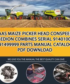 Claas Maize Picker Head Conspeed 6 Medion Combines Serial 91401001 -91499999 Parts Manual Catalog Pdf Download