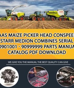 Claas Maize Picker Head Conspeed 6 Starr Medion Combines Serial 90901001 - 90999999 Parts Manual Catalog Pdf Download